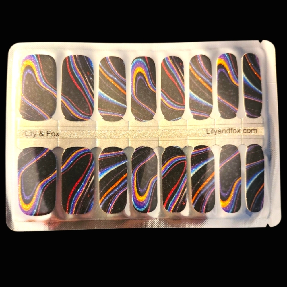 Multicolor Sparkle Nail Wraps